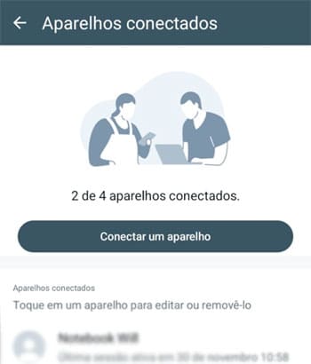 WhatsApp: Aparelhos conectados