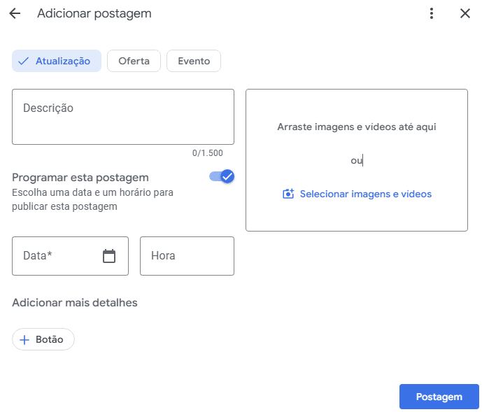 Perfil de Empresa Google: tudo sobre o novo recurso de agendamentos agendamento de postagens perfil de empresa google blog360