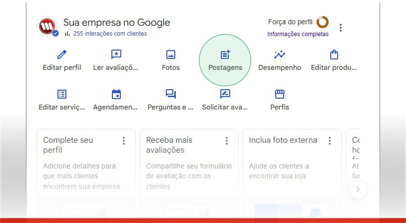 Atualizações do Perfil de Empresa Google