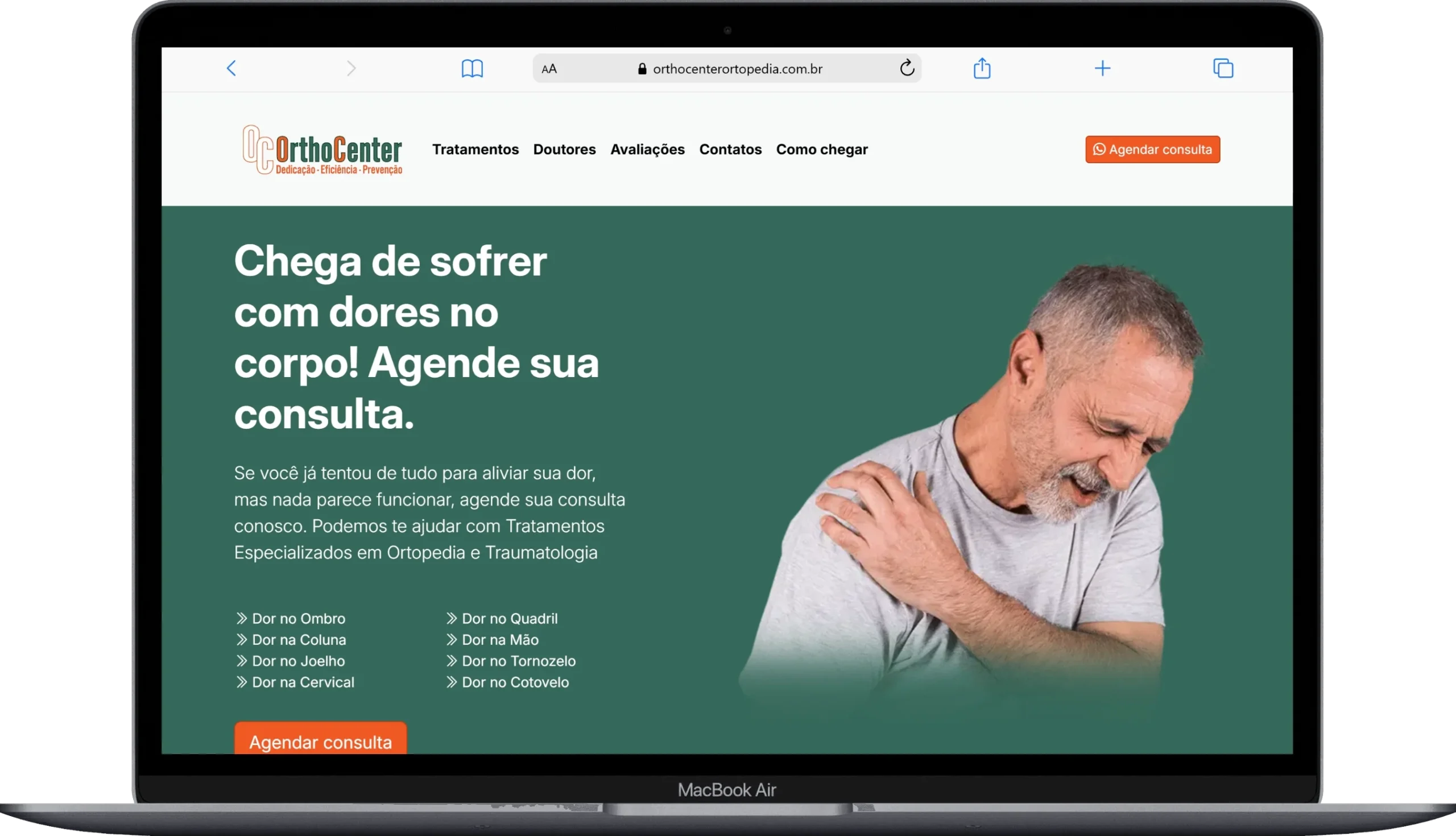 Landing Page Ortho Center